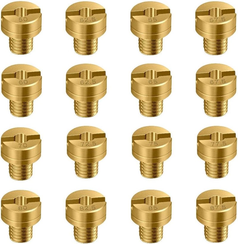 Strongthium Main Jet Kit for Mikuni HS HSR RS TM VM VM22 VM24 VM26 Carburetors Large Round N100.604#50 ~ #80 - Image 1